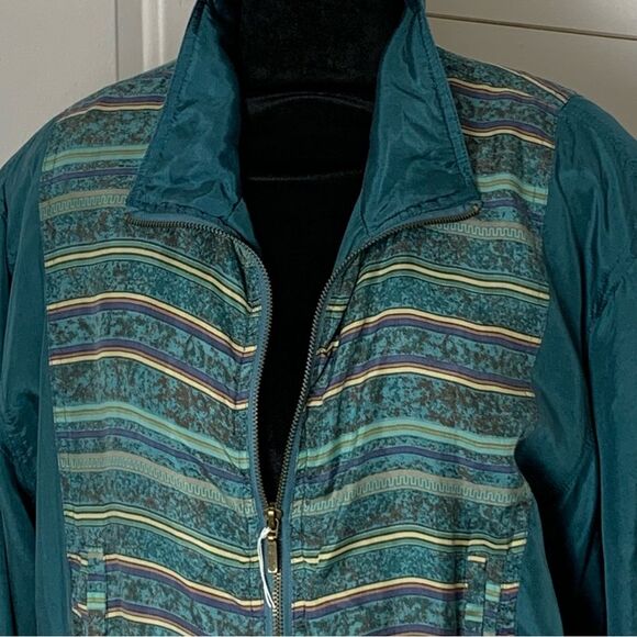 Vintage 100% silk Stunt Sport Track suit dead stock 90s woman’s medium - Picture 2 of 16